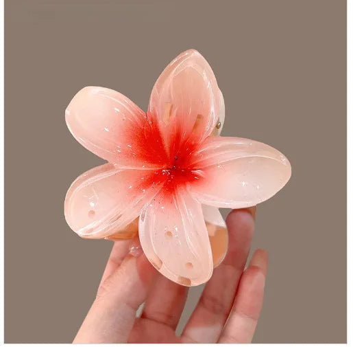 Tropical Gradient Flower Hair Clip