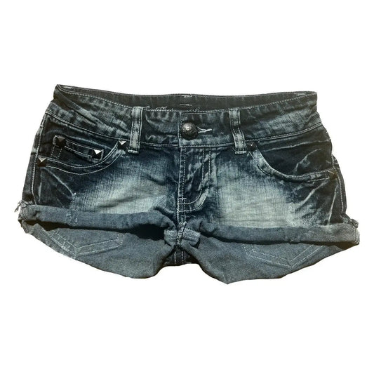 Union Jack Denim LowRise Shorts