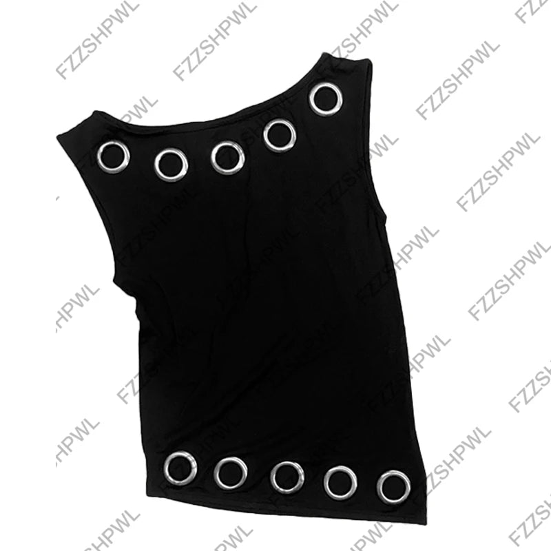 Hollow Out Sleeveless Tank Top