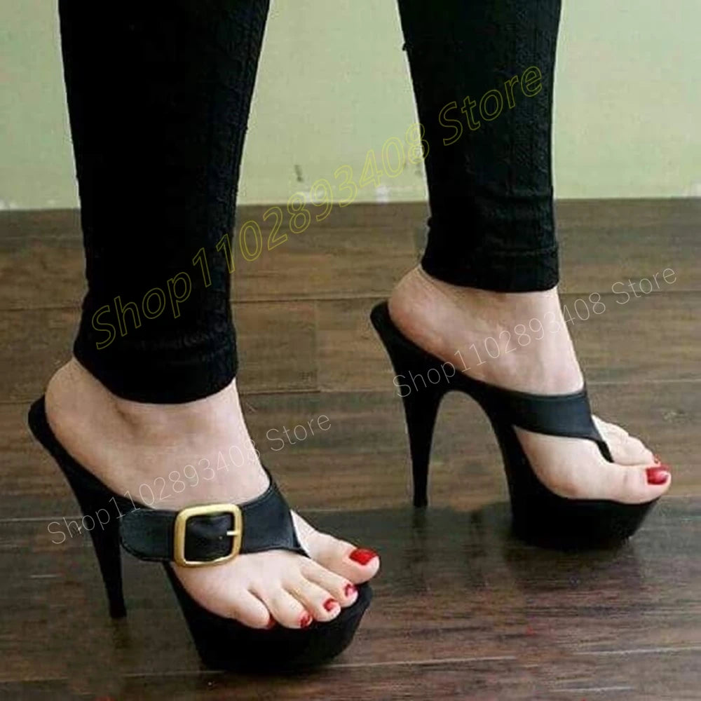 Sultry Edge Platform Heels