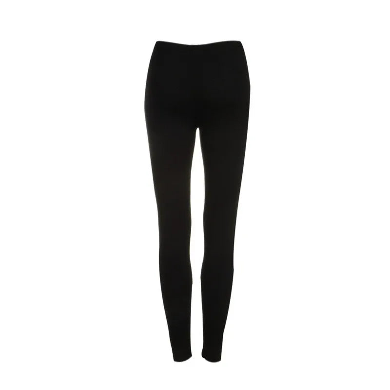 Black Punk Slash Cut Leggings