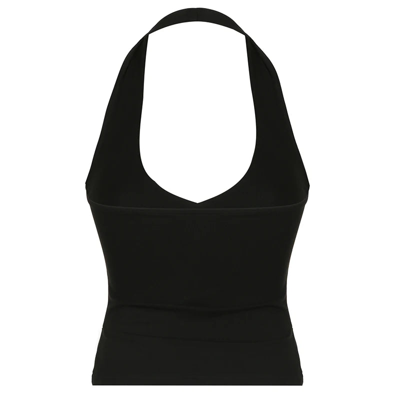 Eclipse Halter Backless Tee