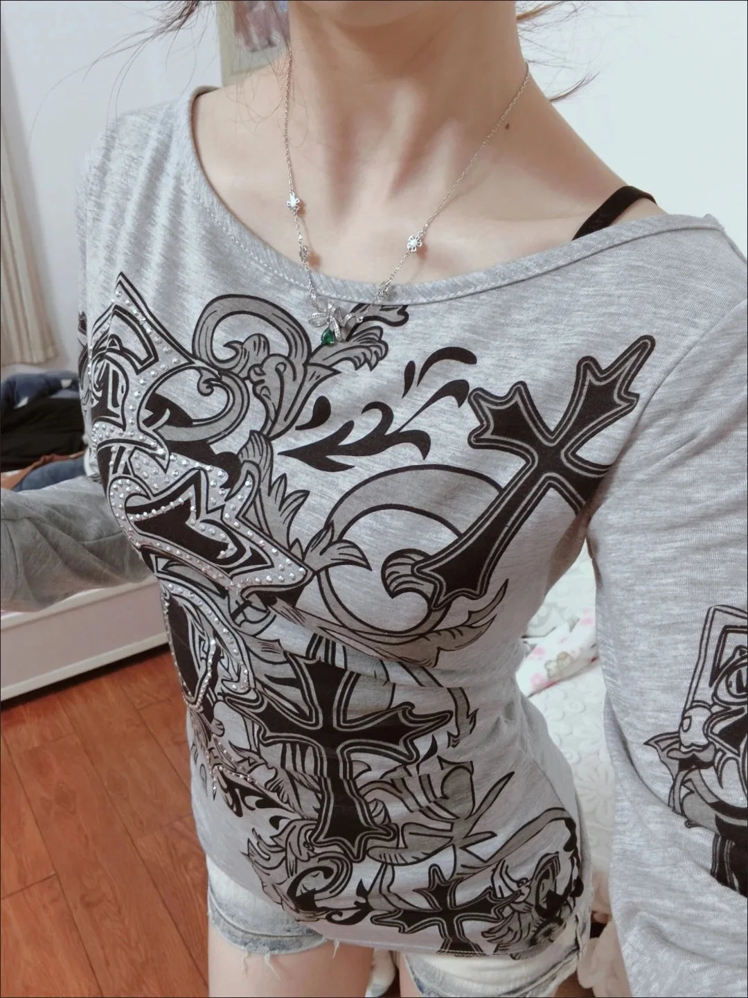 Grave Danger Off-the-Shoulder Top