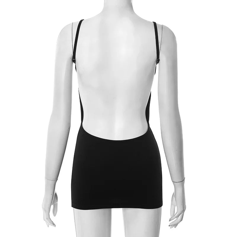 Aphrodite Plunge Mini Dress