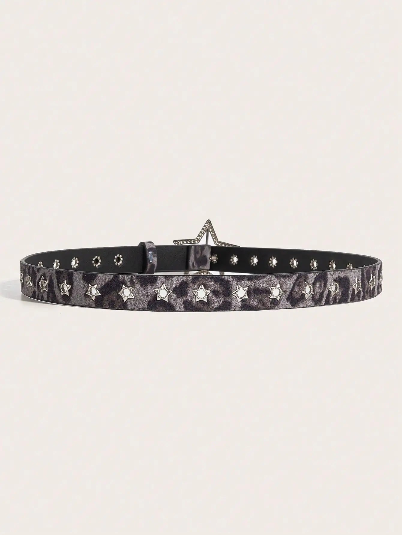 Midnight Prowl Star Buckle Belt