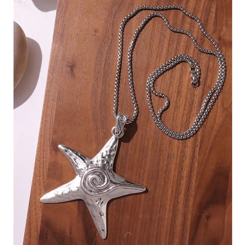 Spiral Starfish Pendant