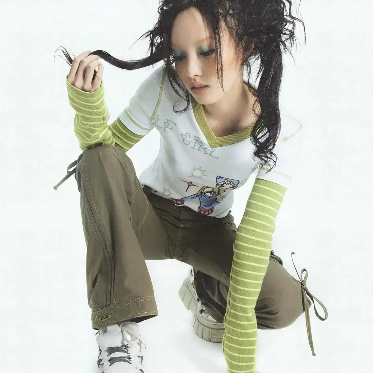 Hacker Chic Layer-Look T-shirt