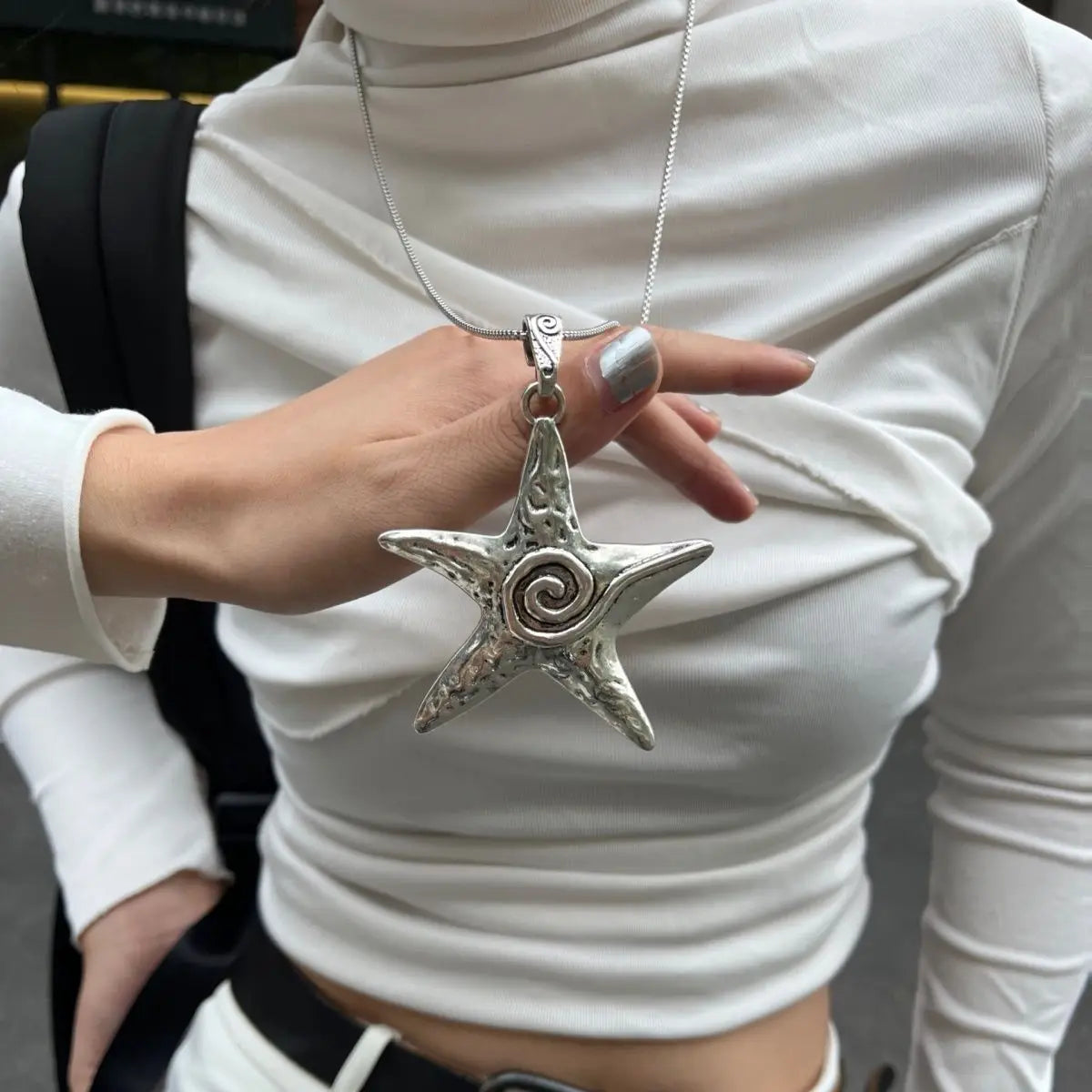 Spiral Starfish Pendant