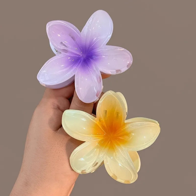Tropical Gradient Flower Hair Clip