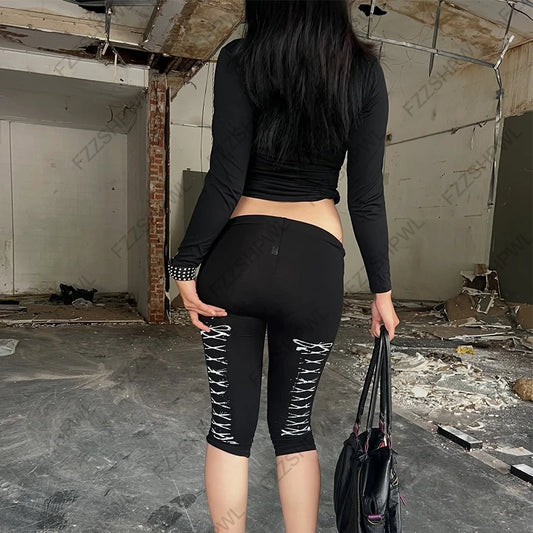 Ribbun Graphic Print Capris