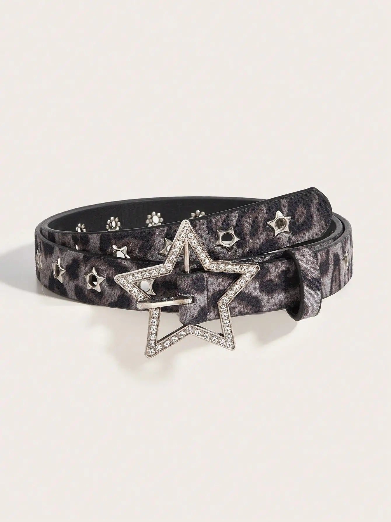 Midnight Prowl Star Buckle Belt