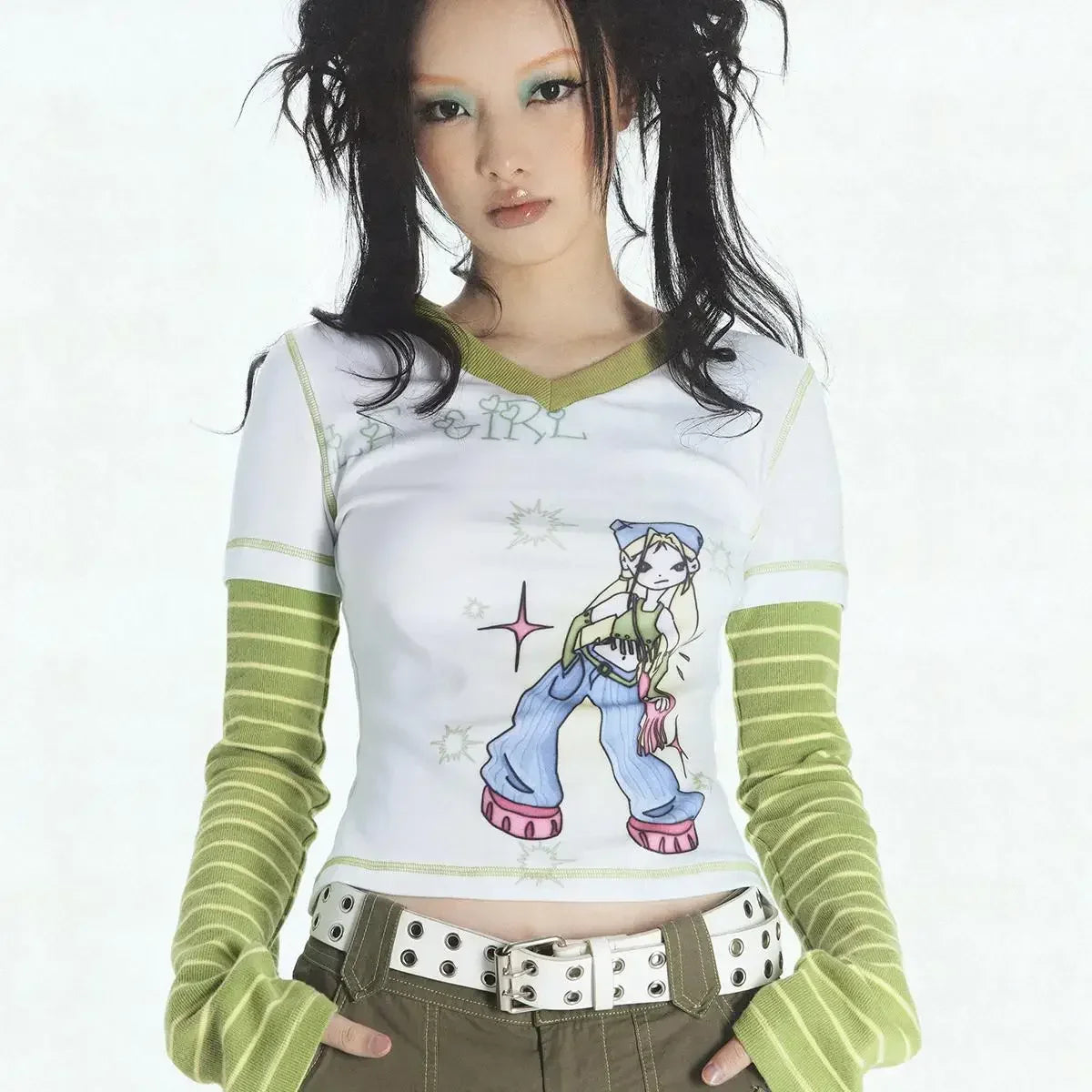 Hacker Chic Layer-Look T-shirt