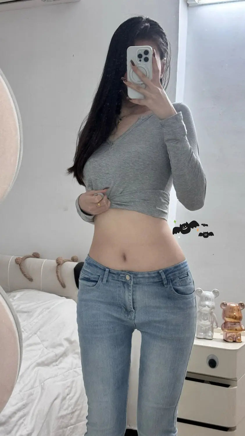 Mischievous Low-Rise Denim