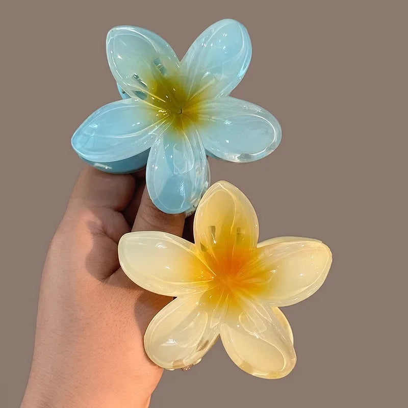 Tropical Gradient Flower Hair Clip