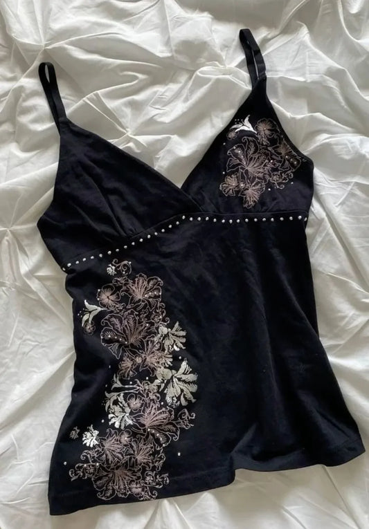 Midnight Bloom Cami