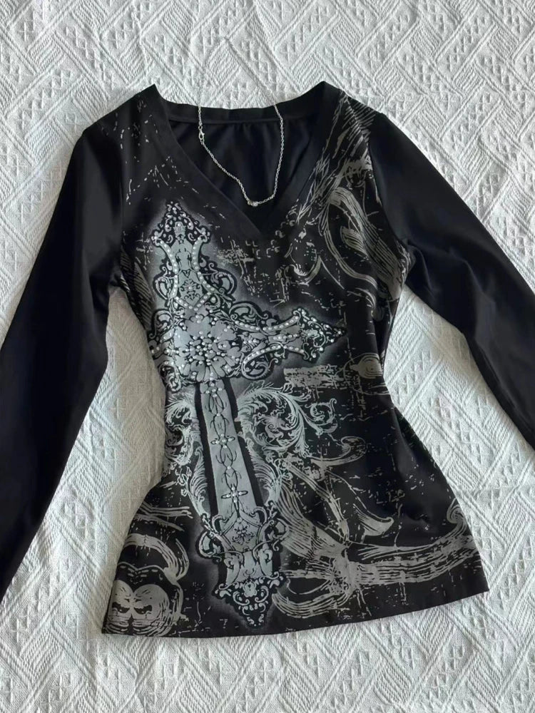 Heavy Metal Lover Wide-neck Tops