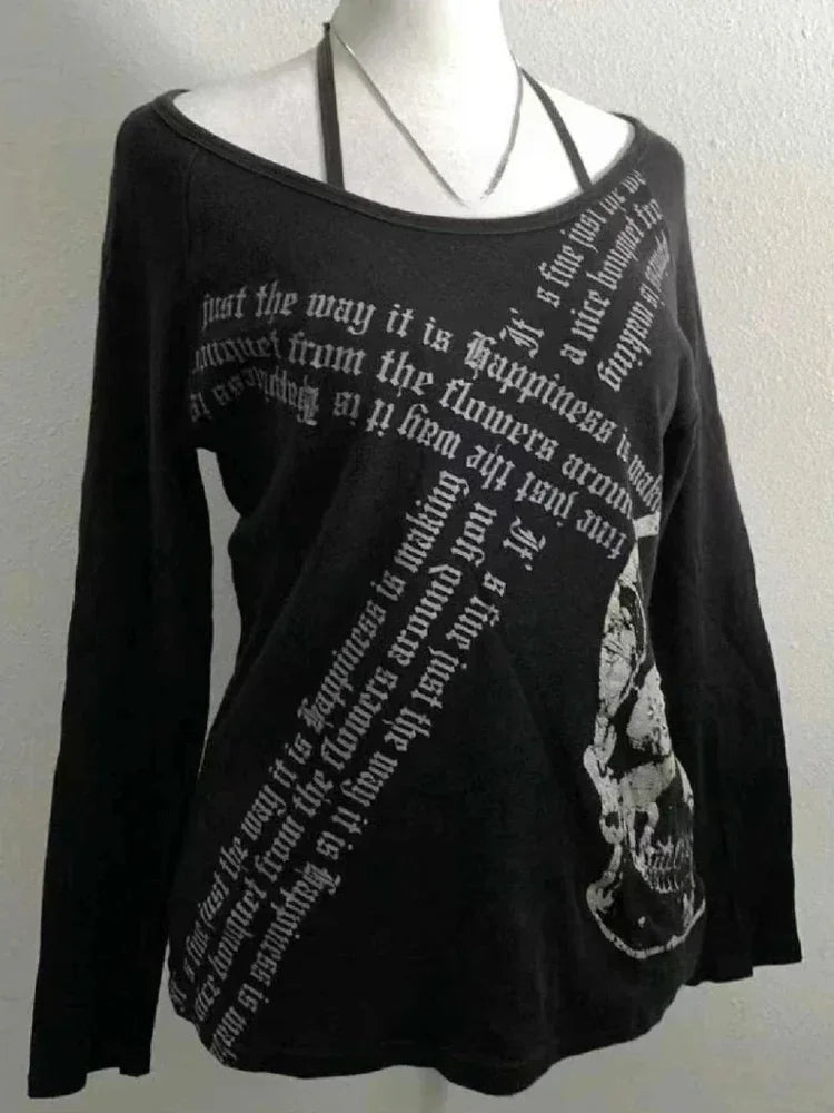 Heavy Metal Lover Wide-neck Tops