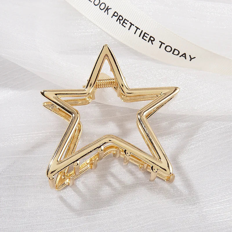 Hollow Star Hair Claws Clips