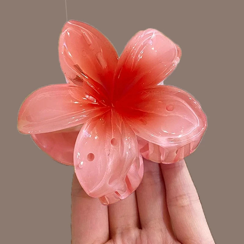 Tropical Gradient Flower Hair Clip