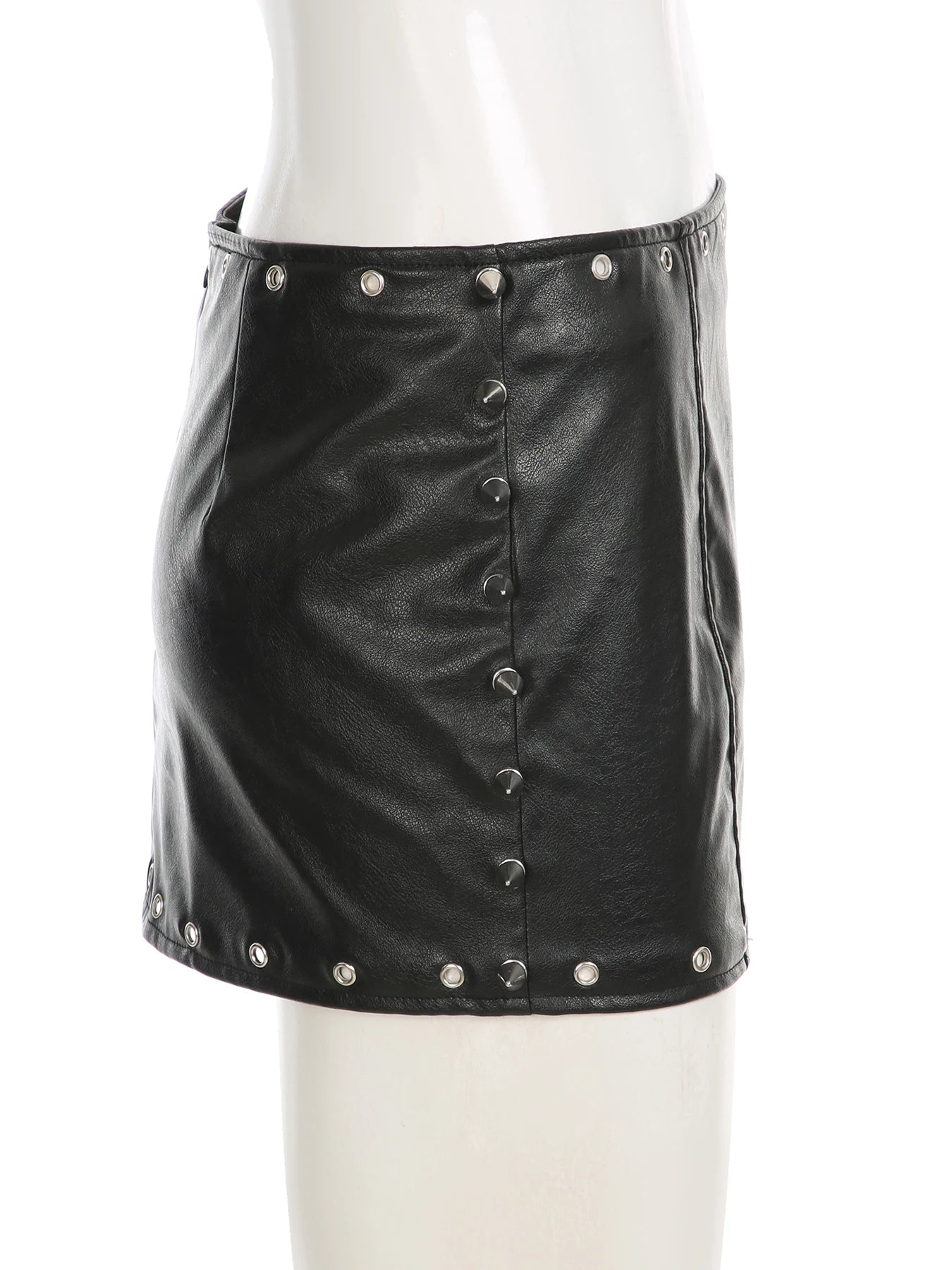 Stud'd Babe Low-Waisted Super Mini Skirt