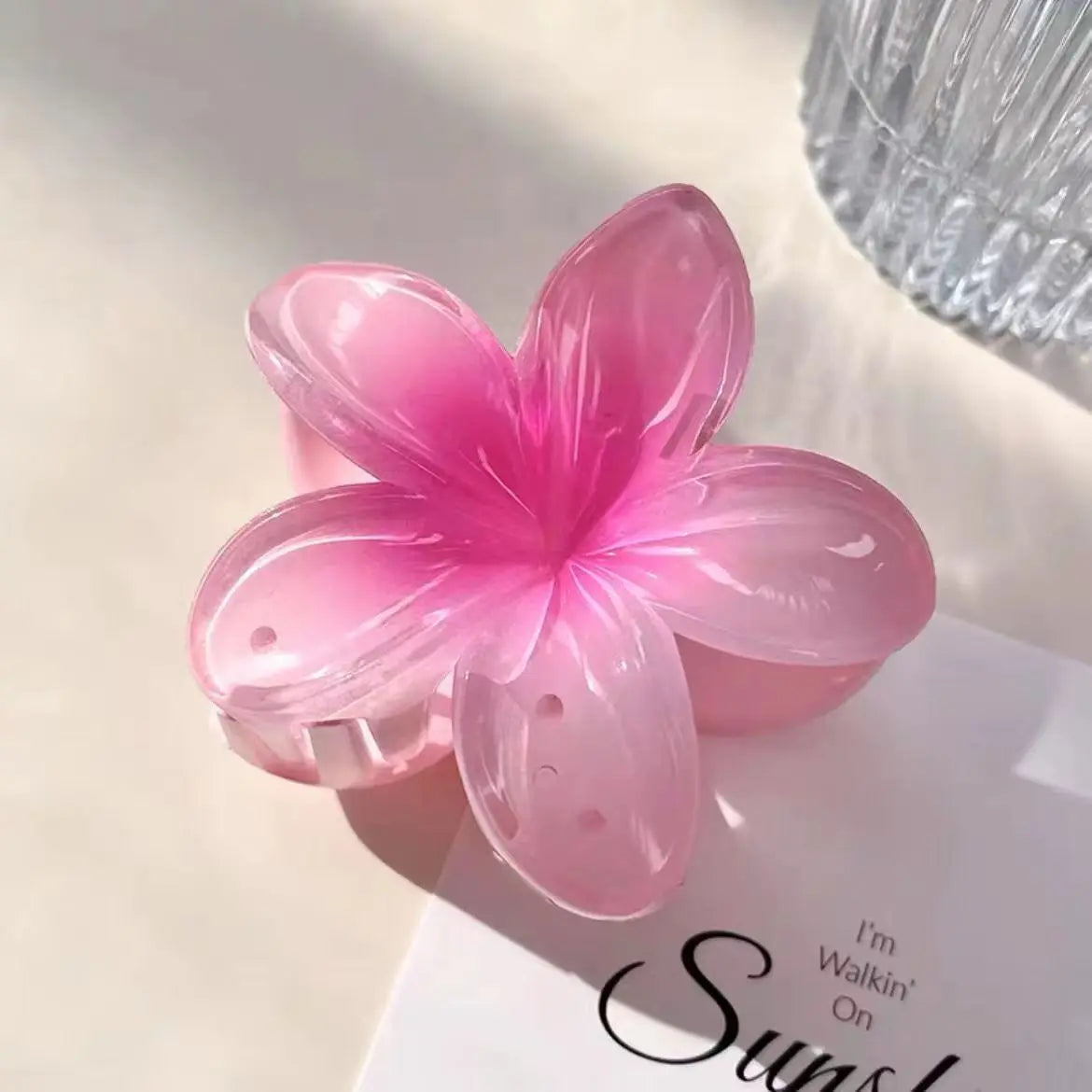 Tropical Gradient Flower Hair Clip