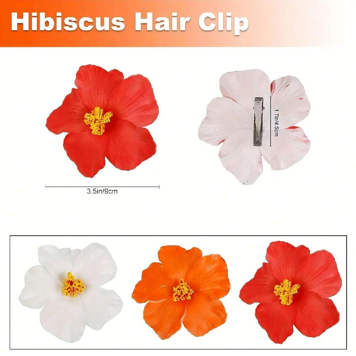 Hibiscus Kiss Hair Clip