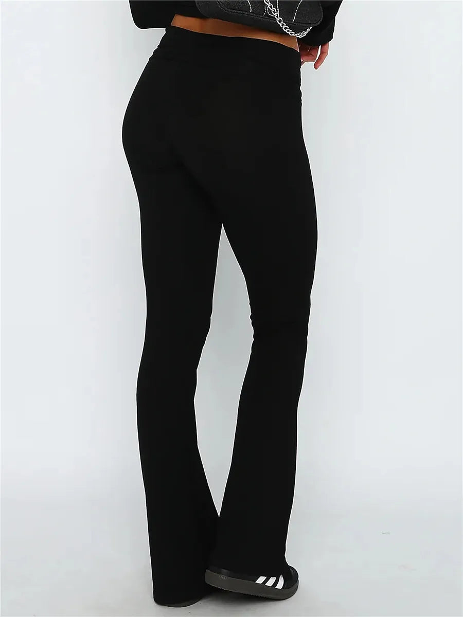 Everyday Flare Fold-Over Leggings