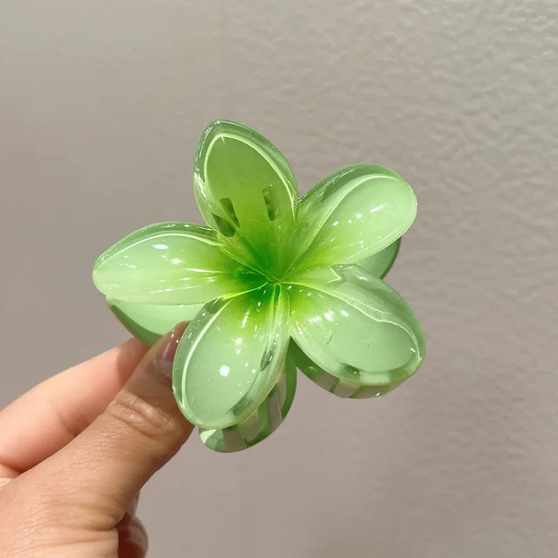 Tropical Gradient Flower Hair Clip