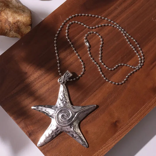 Spiral Starfish Pendant