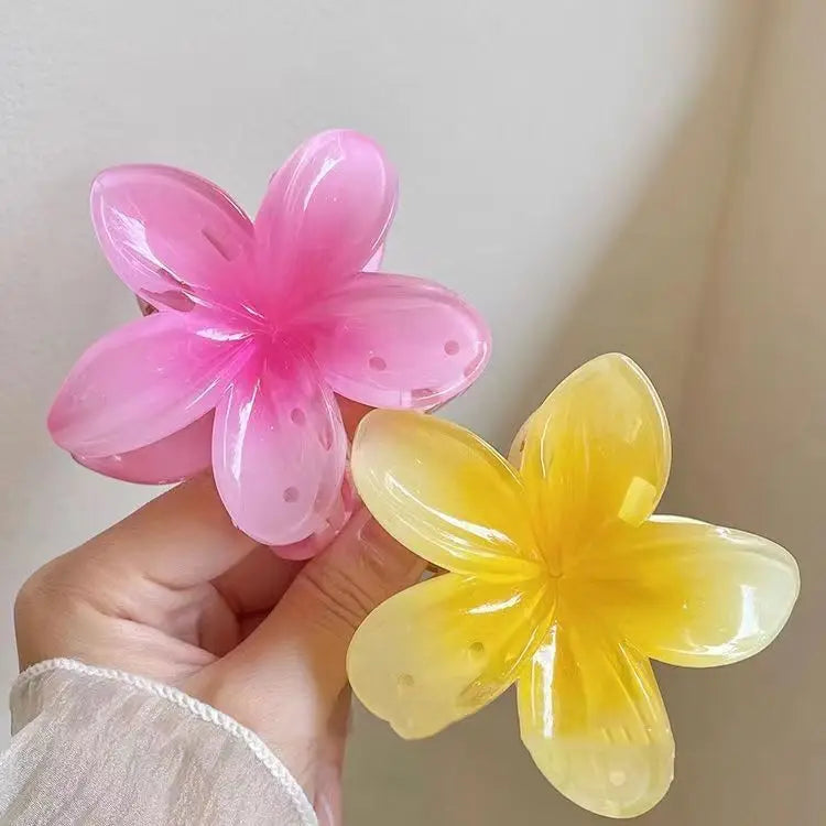 Tropical Gradient Flower Hair Clip