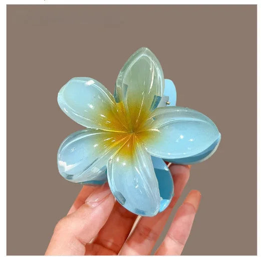 Tropical Gradient Flower Hair Clip