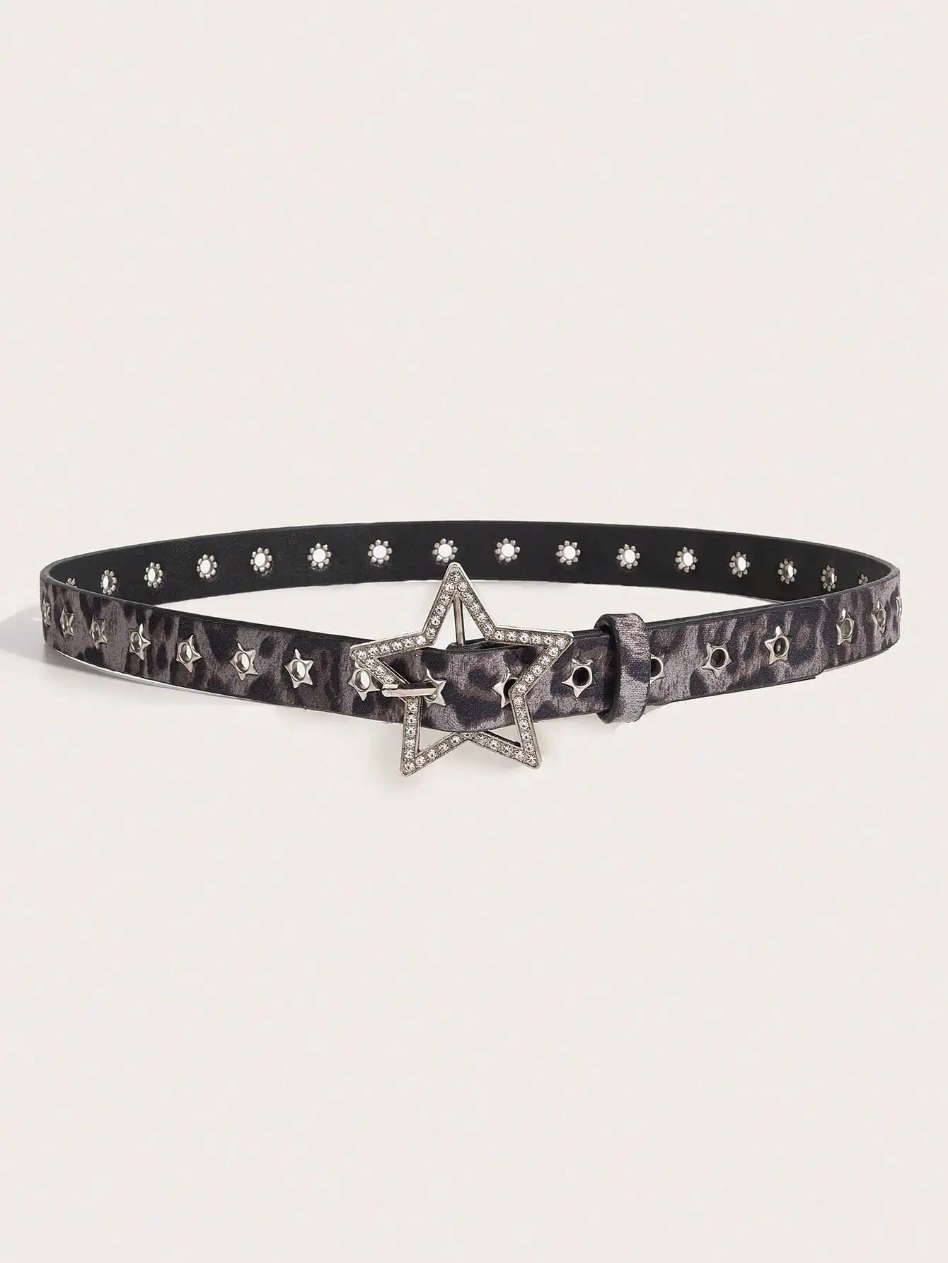 Midnight Prowl Star Buckle Belt