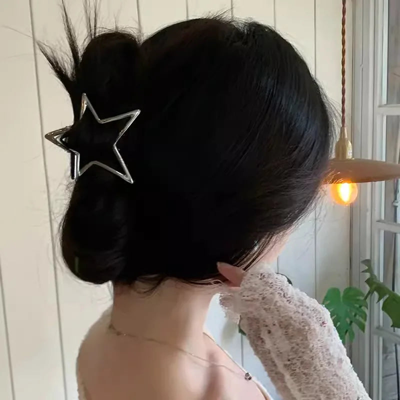 Hollow Star Hair Claws Clips