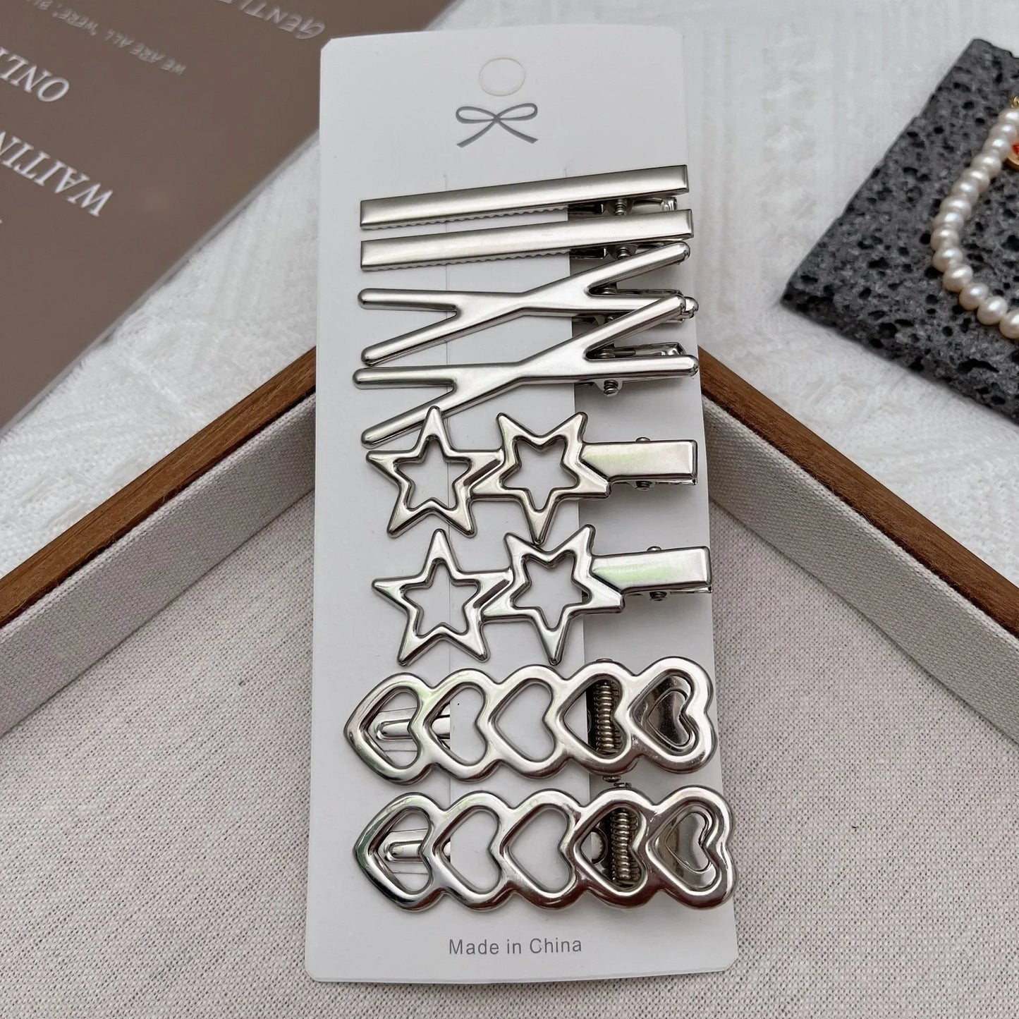 Sliver Metal Hair Clips