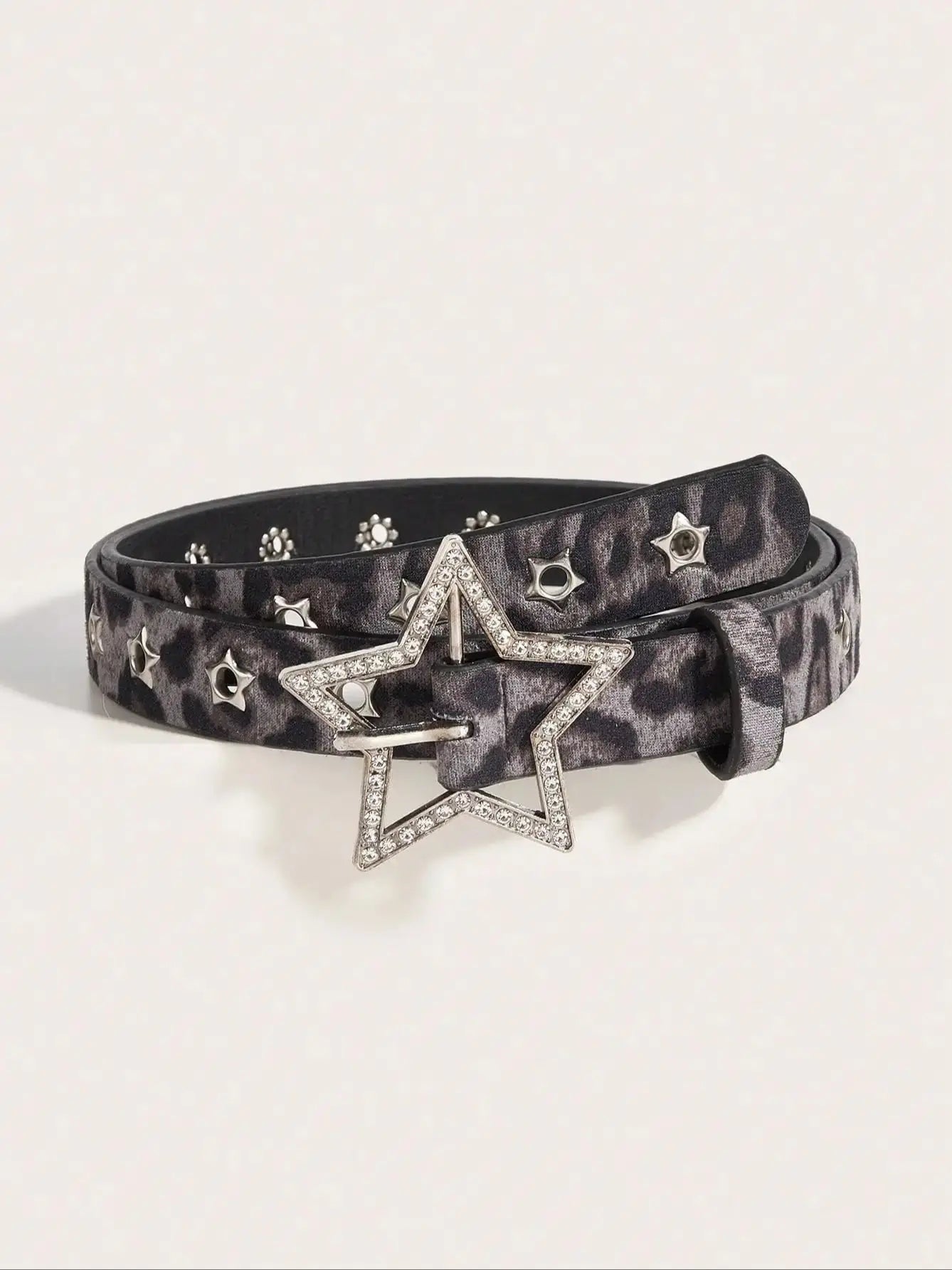 Midnight Prowl Star Buckle Belt