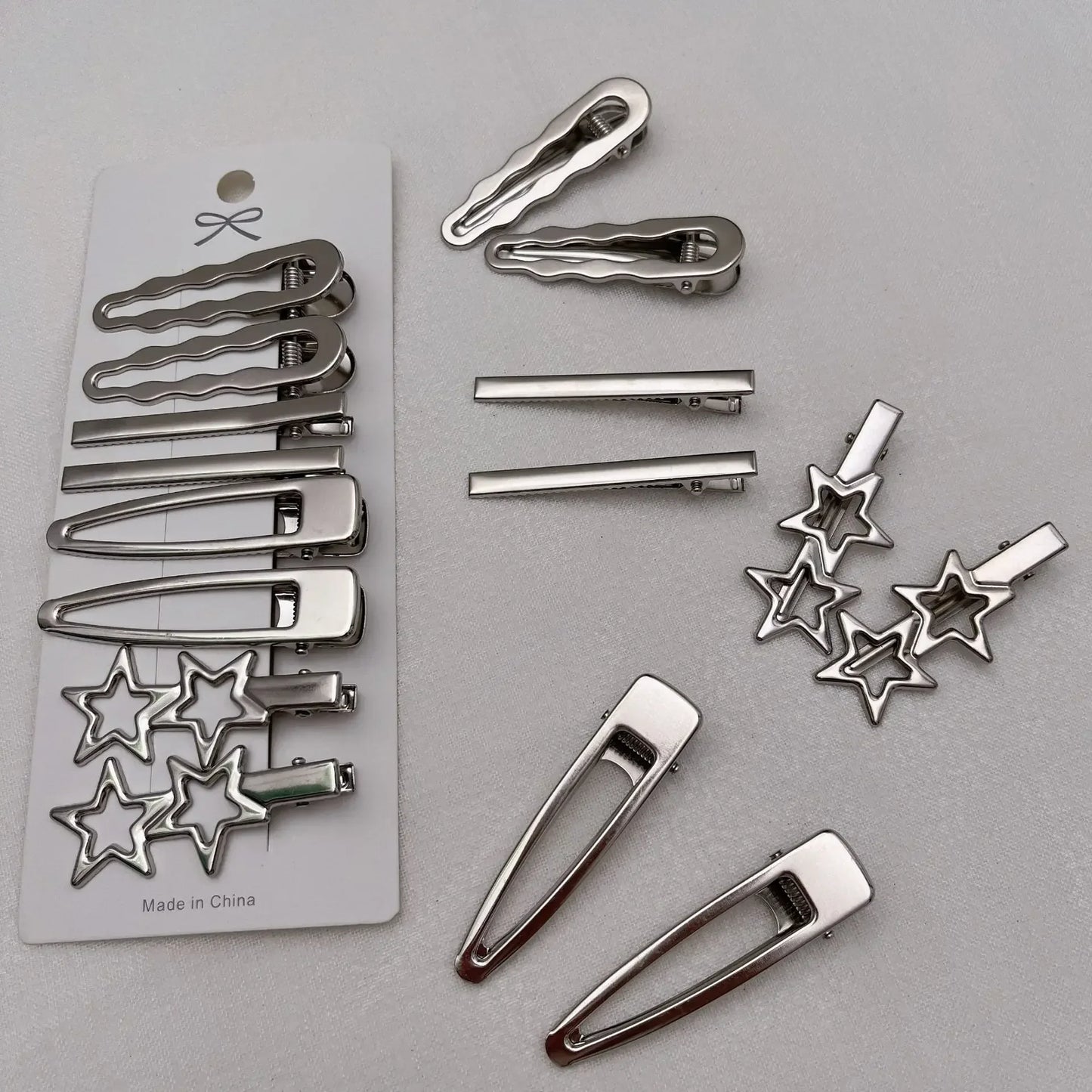 Sliver Metal Hair Clips