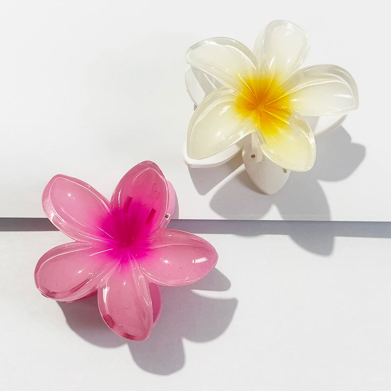 Tropical Gradient Flower Hair Clip