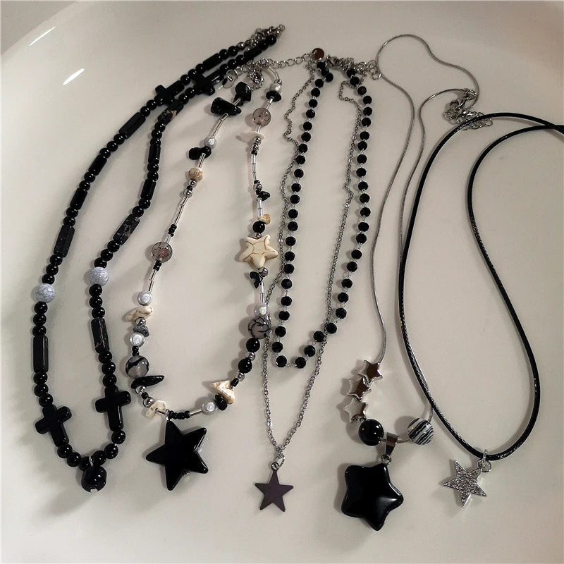 Cosmic Void Star Pendant Necklace