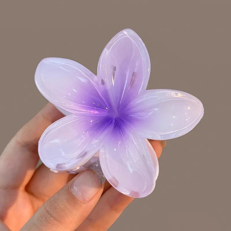 Tropical Gradient Flower Hair Clip