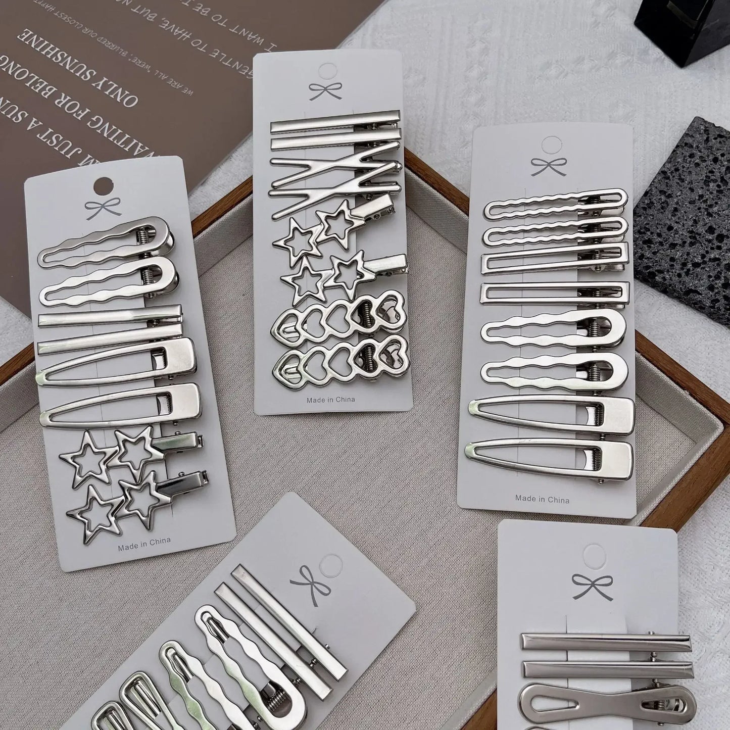 Sliver Metal Hair Clips