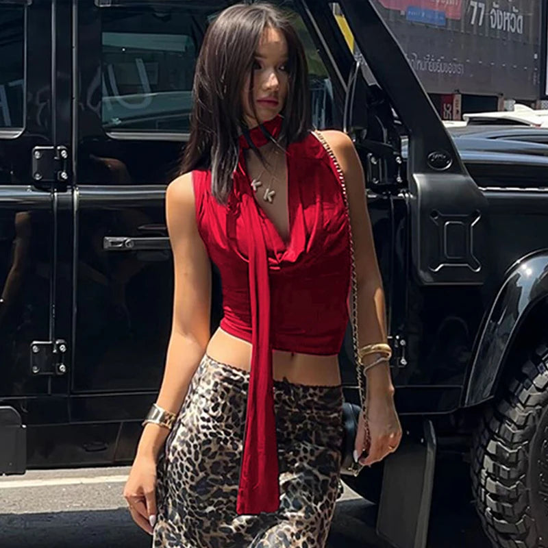 Vivid Muse Bandage Knit Top