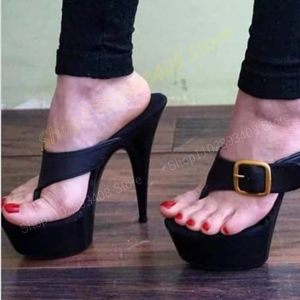 Sultry Edge Platform Heels