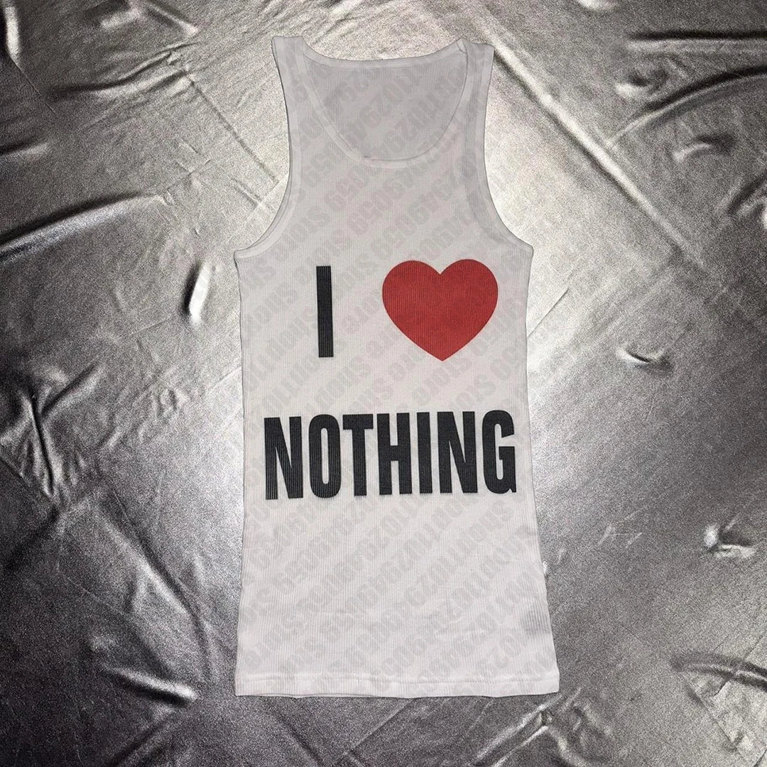 Detached Graphic Print Tank Top