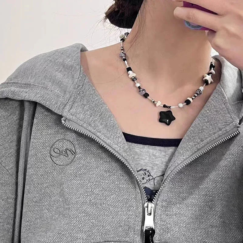 Cosmic Void Star Pendant Necklace